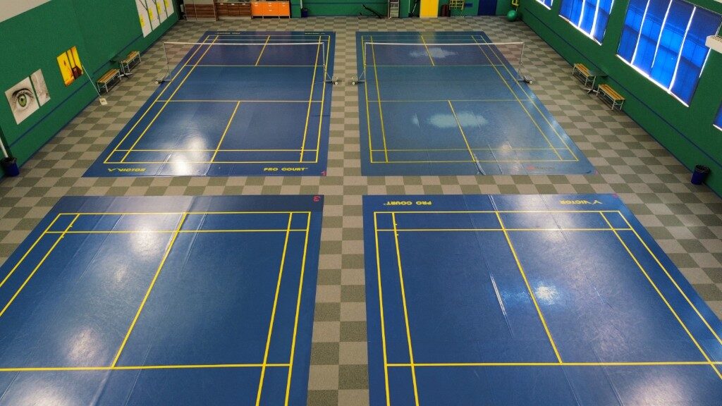 Interiér bedmintonovej haly